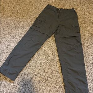 REI Women's Dark Gray Convertible Cargo Pants